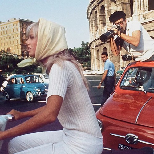 Peter Sellers and Britt Ekland in Rome, 1964 ©  deepskyobject