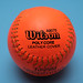 an orange softball (in Explore)