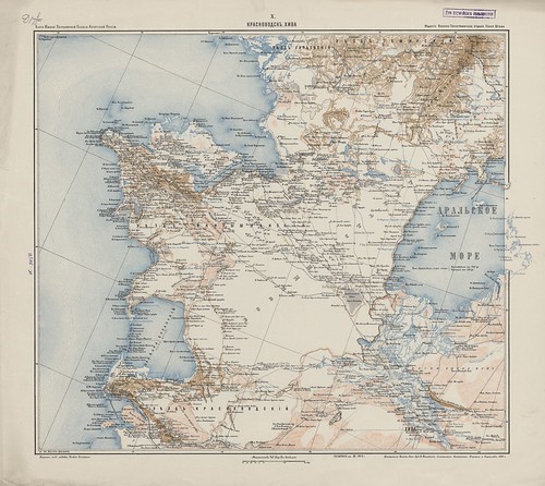 Карта Южной Пограничной Полосы Азиатской России (1913) 0003 [RGO] X Красноводск, Хива ©  Alexander Volok