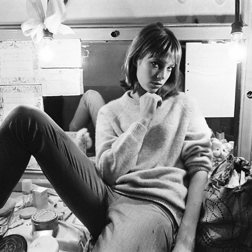 Jane Birkin @ Carving a Statue is a 1964 three-act play by Graham Greene, she plays the part of a deaf mute, London, Friday 11th September 1964 ©  deepskyobject