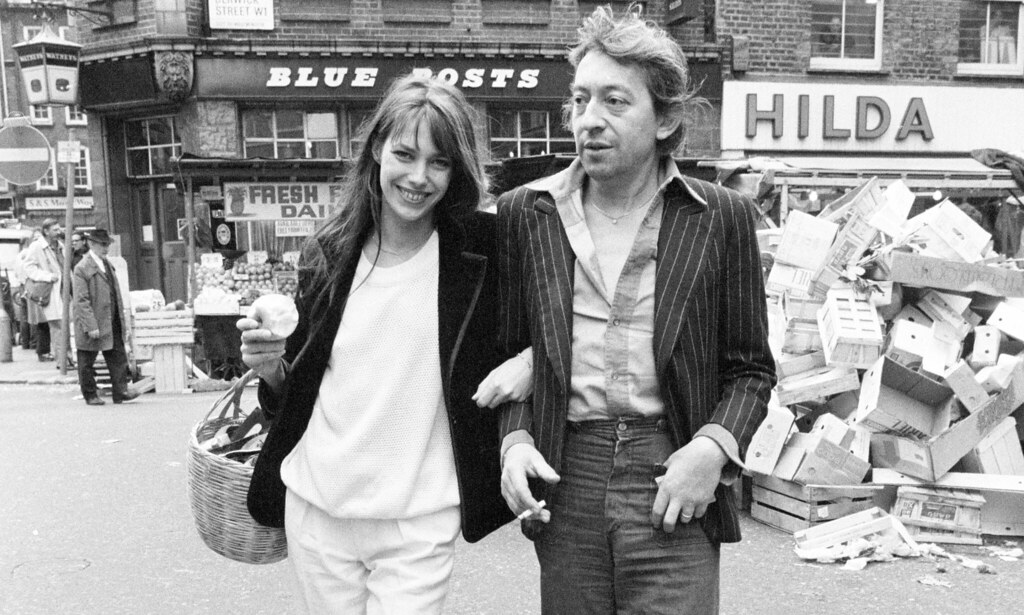 : Serge Gainsbourg, Jane Birkin @ London, 1970s