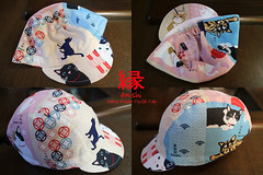 【 enishi cyclecap ネコと日本の紋様 type00 / Cat's and Japanese patterns type00 】