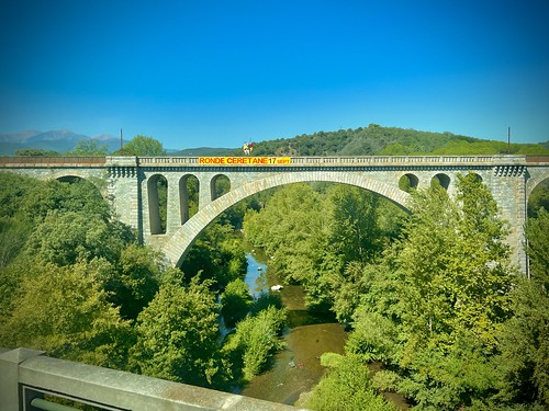 Pont du Train & le Tech (river), Pyr'en'ees-Orientales, Occitanie, France ©  Sharon Hahn Darlin