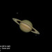 Saturn and 3 moons