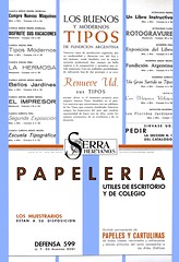Buenos y modernos Tipos de fundición argentina, Serra Hermanos, 1943.
