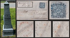 Nova Scotia / N.S. Postal History / Stamped Folded Letter - 4 November 1858 - BARRINGTON (Shelburne County), N.S. (double split ring cancel) to RAGGED ISLAND (Locke's Island), Shelburne County, Nova Scotia via Shelburne, N.S.