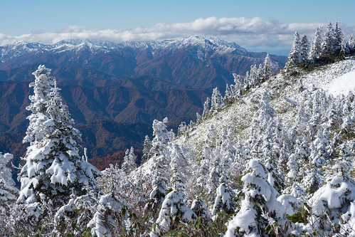 Tohoku mountains first snow ©  Raita Futo