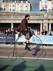 Green penny farthing
