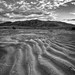 Water Flow In The Desert (Black and White)