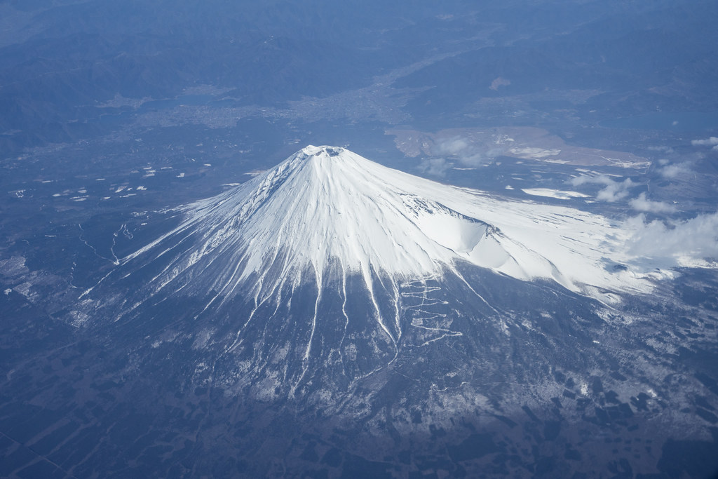 : Fuji from the plane