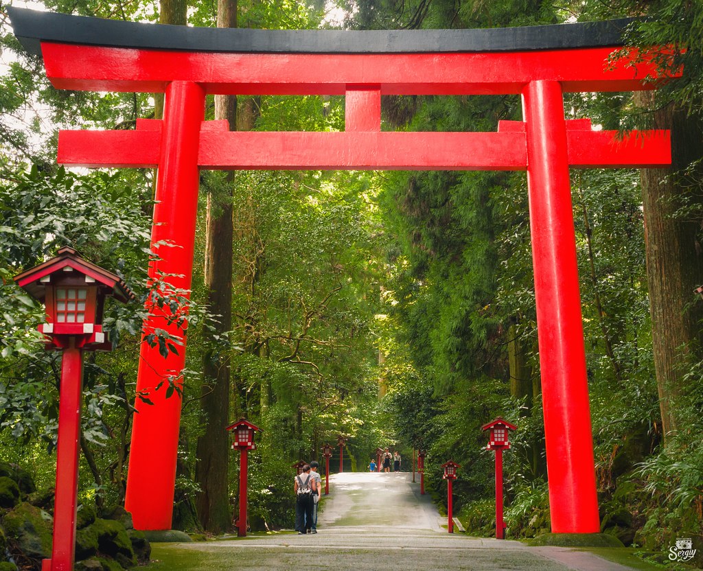 : Torii gate in Hakone