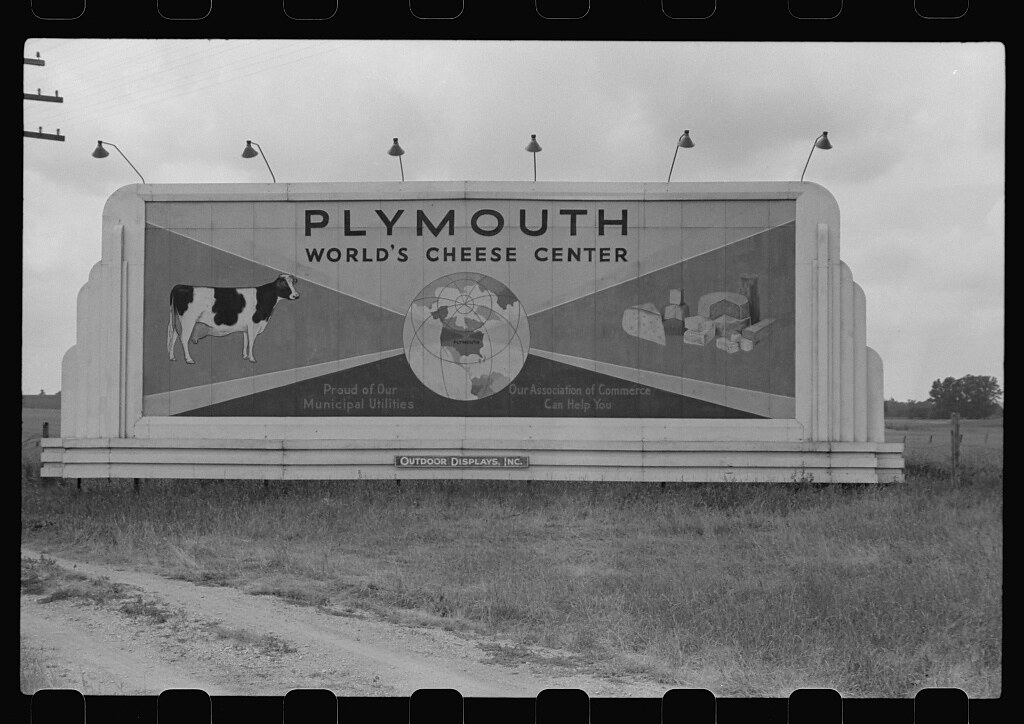 : Advertising, Plymouth, Wisconsin (LOC)