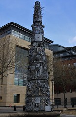 Blacksmith's Needle Sculpted By British Artist Blacksmiths Association, Newcastle Quayside, Newcastle Upon Tyne, Tyne & Wear, England.