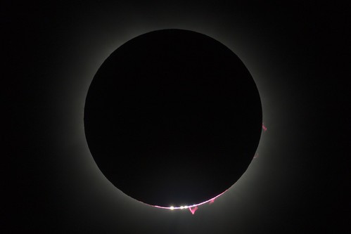 Total Solar Eclipse on April 8, 2024. End of the Eclipse. ©  Dmitry Kolesnikov