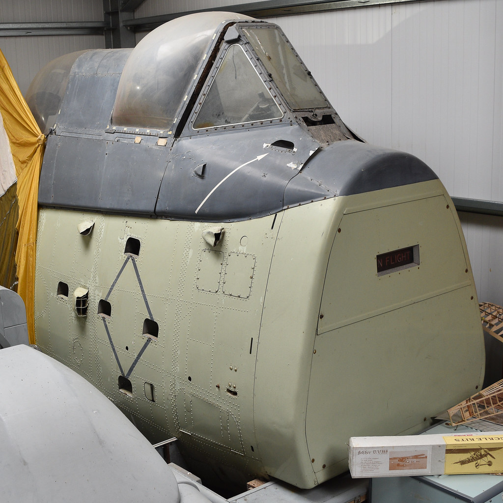 : Fairey Gannet procedures trainer at the Cornwall at War museum. 29-7-22