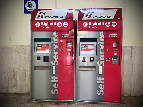 Trenitalia ticket machines  ©  Sharon Hahn Darlin