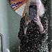 My Granddaughters Splashes on Our Bathroom Mirror IMG_4205