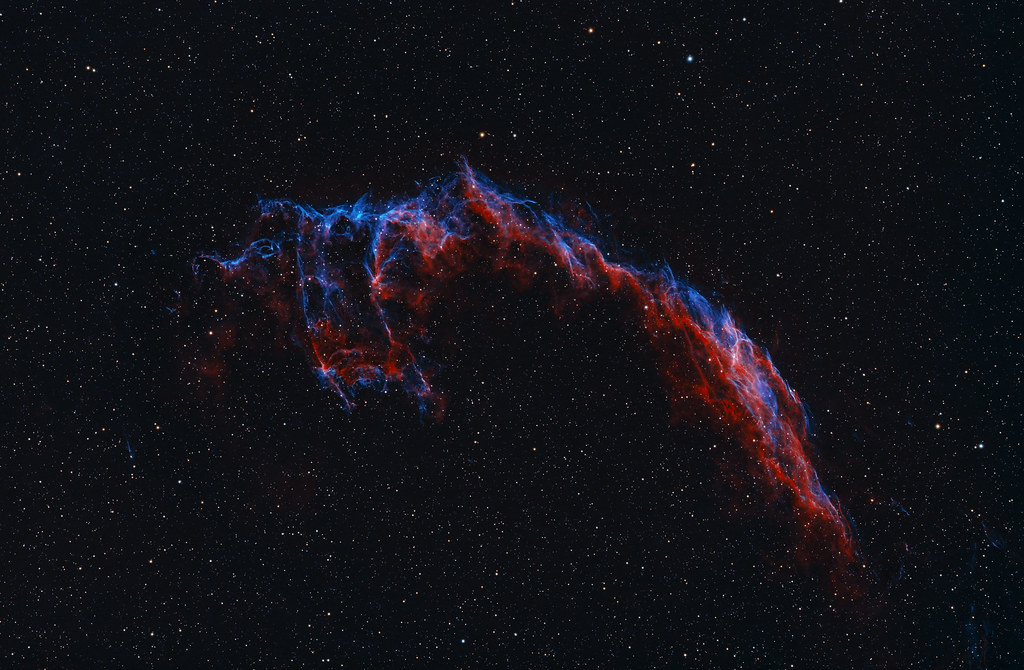 : Eastern Veil Nebula in HOO