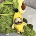 Banana Cat Meme Plush Keychain