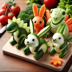 Vegetable Animal Food Carving