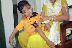 A young mother with a child with cp in HRB Clinic, IGH