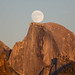 Moon Rise Behind Half Dome