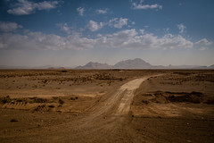 Desert Road Between Yazd and Abyaneh, Iran