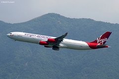 Virgin Atlantic Airways (VS/VIR) / A340-313 / G-VSUN / 05-10-2009 / HKG