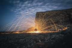 108/365 - Nash Point Wire Wool Spinning