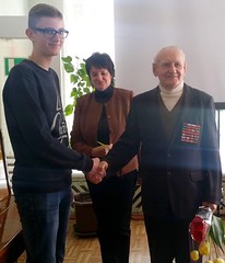 ДБ №5, 2017г., встреча с участником ВОВ – Б.Н. Музалевский