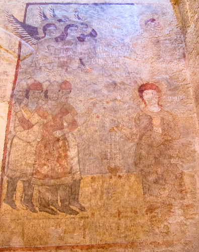 Dadivank monastery Discovered and restored fresco panel