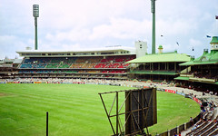 January 1980 - The historic SCG [Sydney Cricket Ground] after stumps in the New Year Test Match between Australia & England