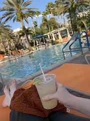 2019-3-25 After a long day, at the pool