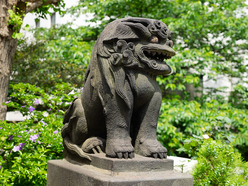 横須賀諏訪神社の狛犬さん