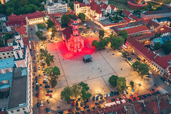 Red | Kaunas Town Hall | Aerial #130/365