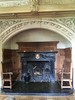 Fireplace in the lounge at Lough Rhyn hotel