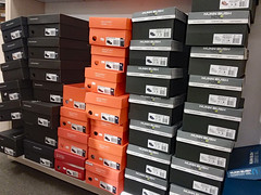 Stacks Of Shoe Boxes.