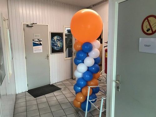 Ballonpilaar Breed Rond Orangeschade Hoogvliet  Rotterdam