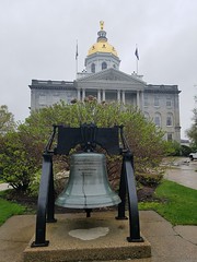 5-10-2019: First glimpse of the New Hampshire State House. Concord, NH