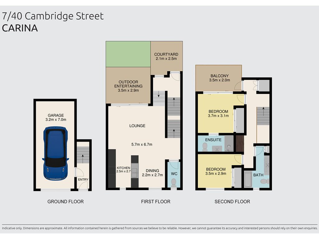 7/40 Cambridge Street, Carina Heights QLD 4152 floorplan