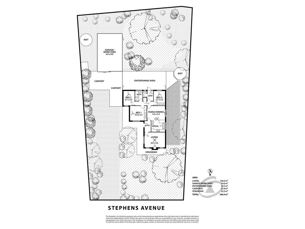 9 Stephens Avenue, Strathalbyn SA 5255 floorplan
