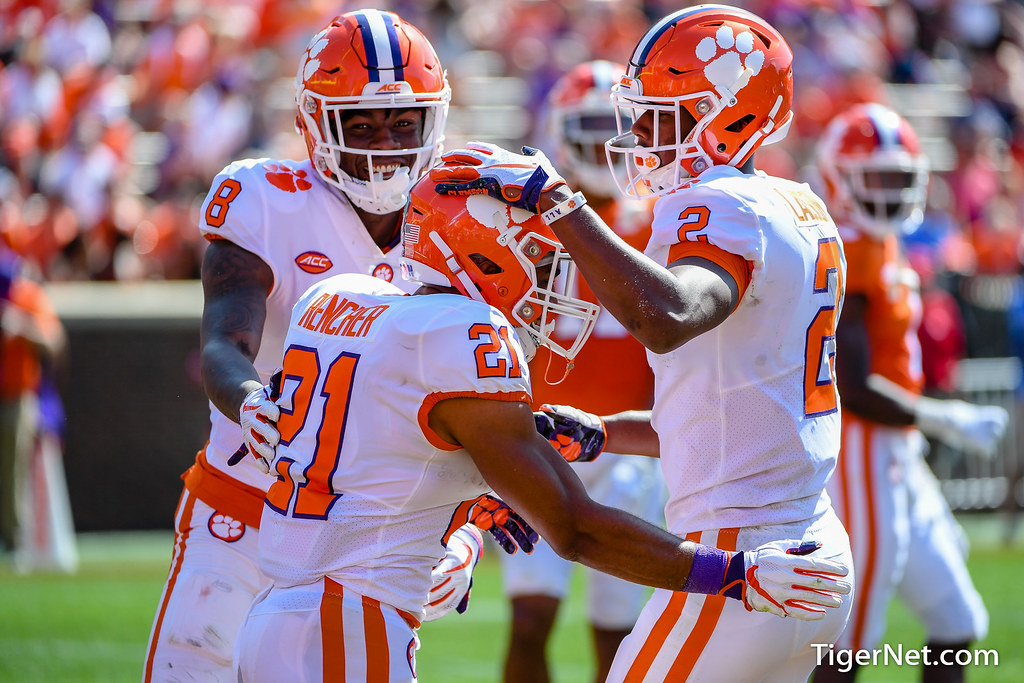 Clemson Football Photo of Darien Rencher and frankladsonjr and Justyn Ross