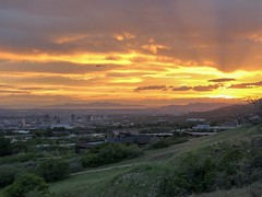 Salt Lake City at sunset