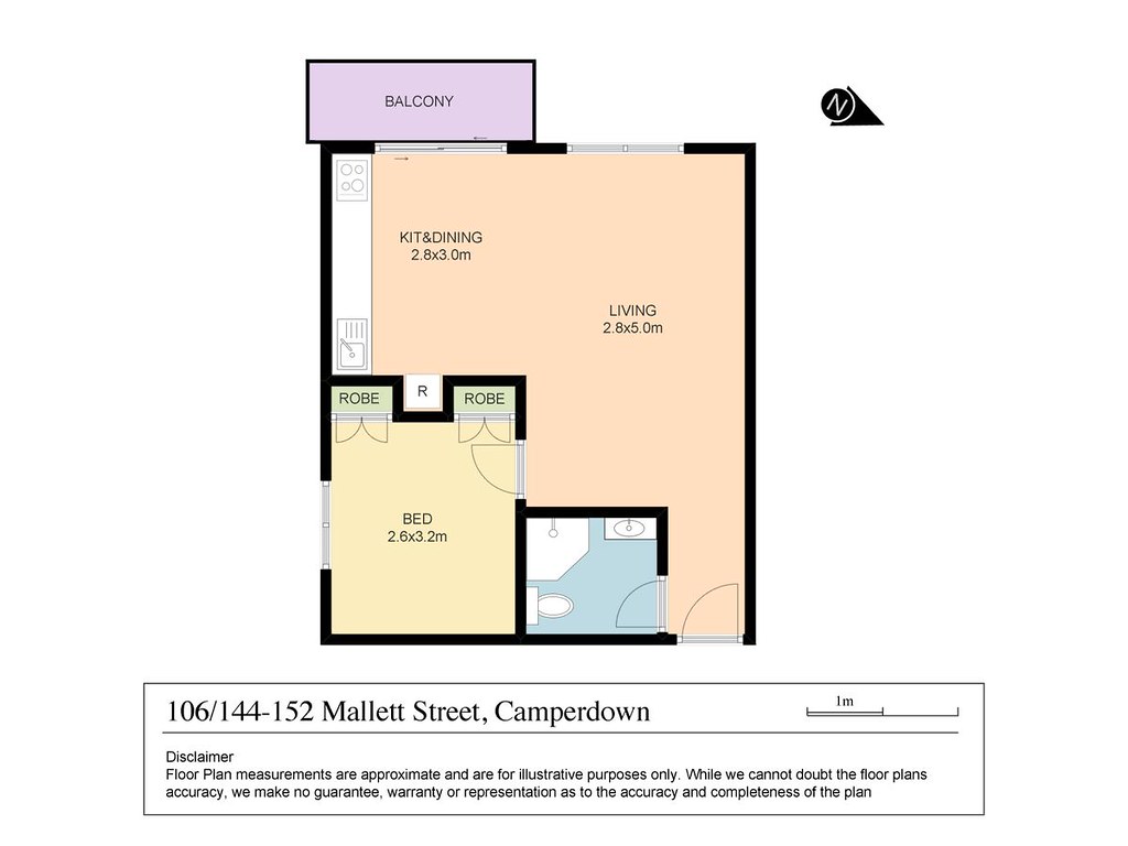 106/144-152 Mallett Street, Camperdown NSW 2050 floorplan