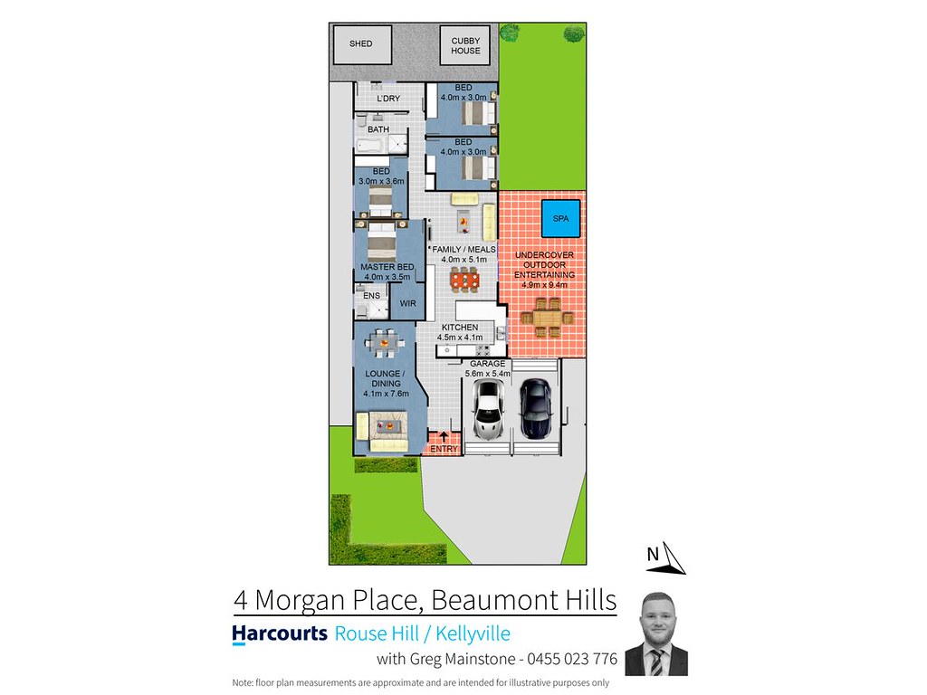4 Morgan Place, Beaumont Hills NSW 2155 floorplan