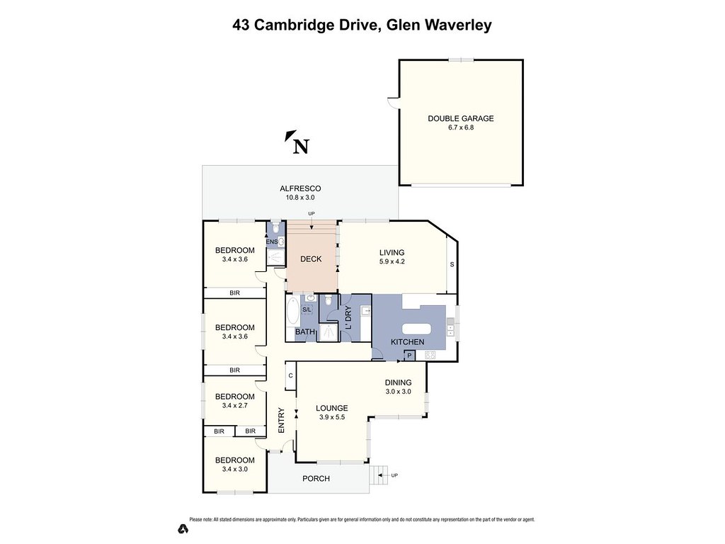 43 Cambridge Drive, Glen Waverley VIC 3150 floorplan