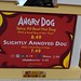 Slightly Annoyed Dog sign, Pixar Pier, California Adventure, Disneyland, Anaheim, California, USA