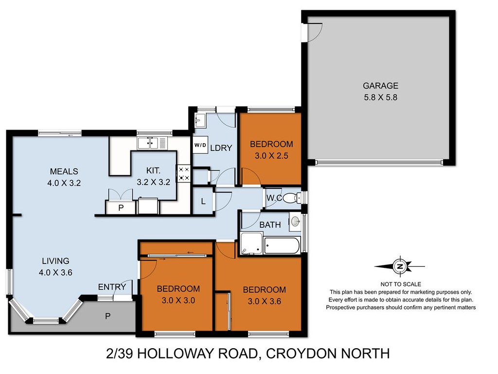 2/39 Holloway Road, Croydon North VIC 3136 floorplan