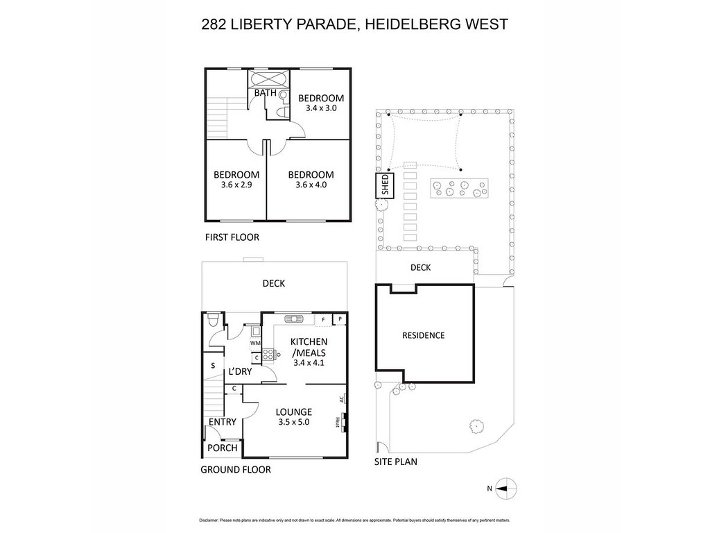 282 Liberty Parade, Heidelberg West VIC 3081 floorplan