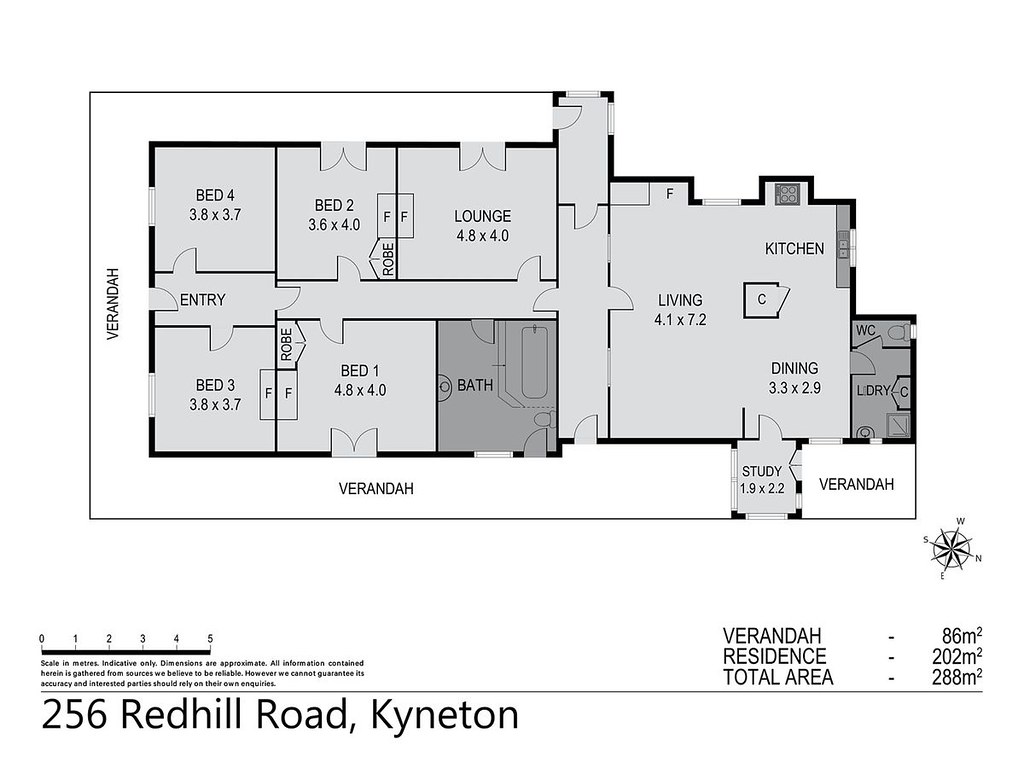 256 Redhill Road, Kyneton VIC 3444 floorplan